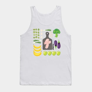 Food Flat Lay Tank Top